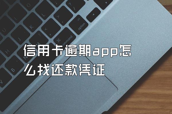 信用卡逾期app怎么找还款凭证