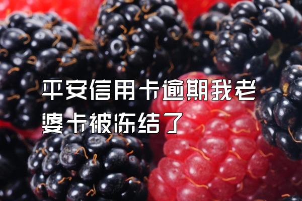 平安信用卡逾期我老婆卡被冻结了