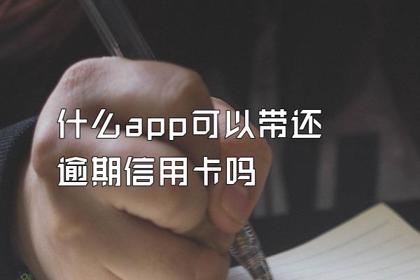 什么app可以带还逾期信用卡吗