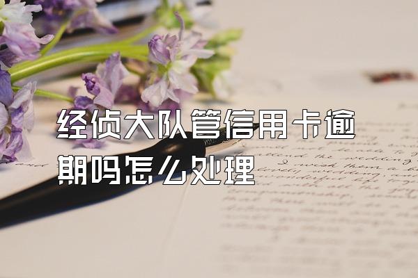 经侦大队管信用卡逾期吗怎么处理