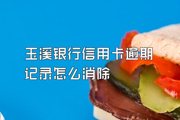 玉溪银行信用卡逾期记录怎么消除
