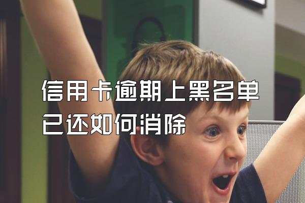 信用卡逾期上黑名单已还如何消除