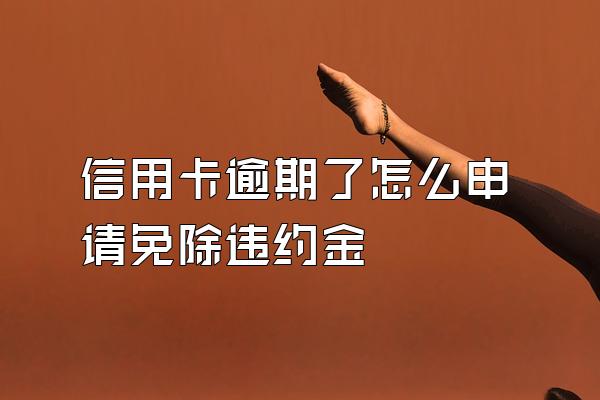 信用卡逾期了怎么申请免除违约金