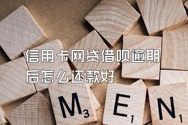 信用卡网贷借呗逾期后怎么还款好