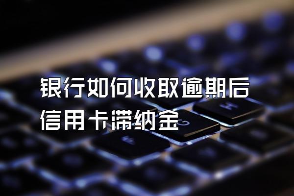 银行如何收取逾期后信用卡滞纳金