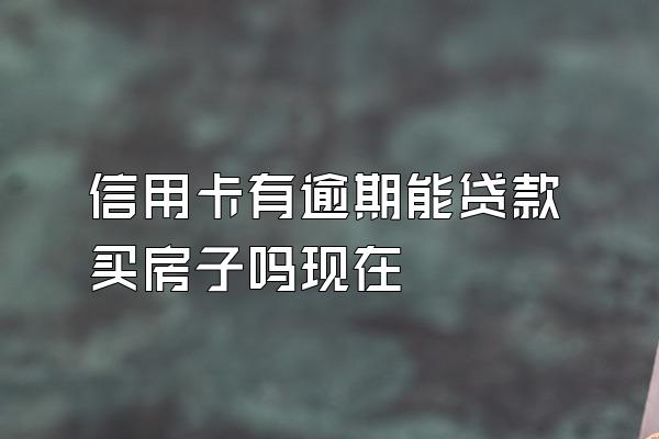 信用卡有逾期能贷款买房子吗现在