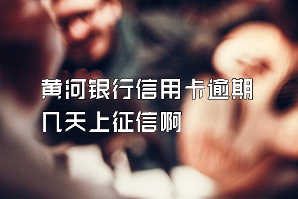 黄河银行信用卡逾期几天上征信啊