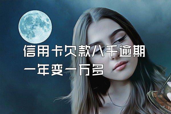 信用卡欠款八千逾期一年变一万多