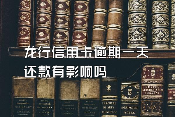 龙行信用卡逾期一天还款有影响吗