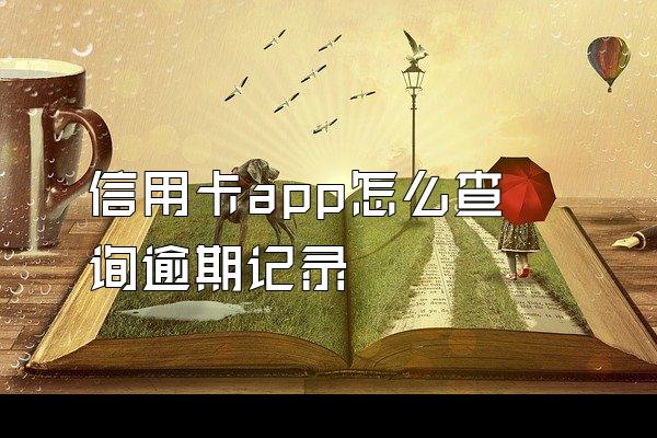 信用卡app怎么查询逾期记录