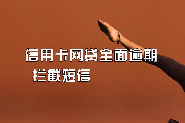 信用卡网贷全面逾期 拦截短信