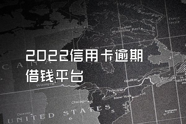 2022信用卡逾期借钱平台