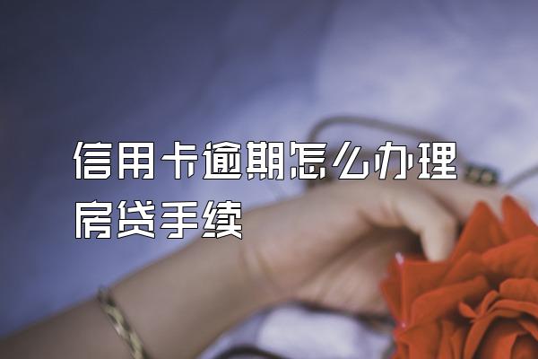 信用卡逾期怎么办理房贷手续