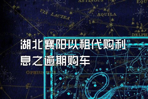 湖北襄阳以租代购利息之逾期购车