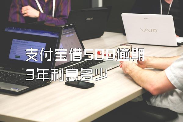 支付宝借500逾期3年利息多少
