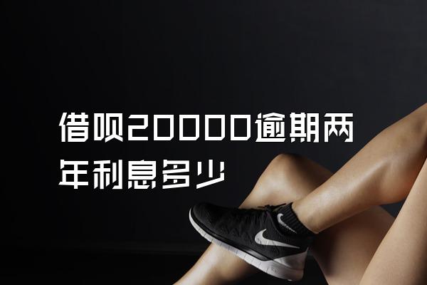 借呗20000逾期两年利息多少