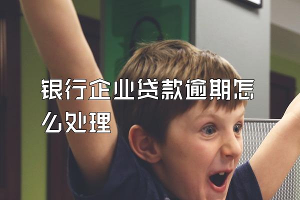 银行企业贷款逾期怎么处理