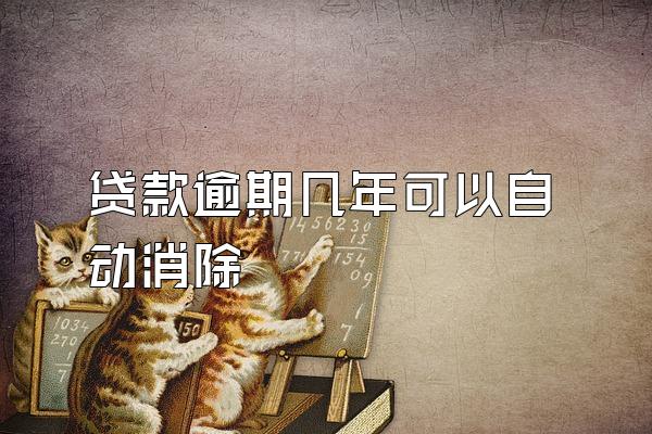 贷款逾期几年可以自动消除