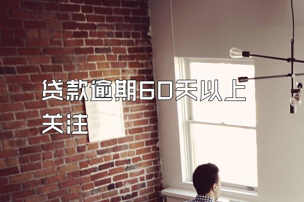 贷款逾期60天以上 关注