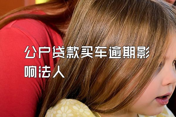 公户贷款买车逾期影响法人