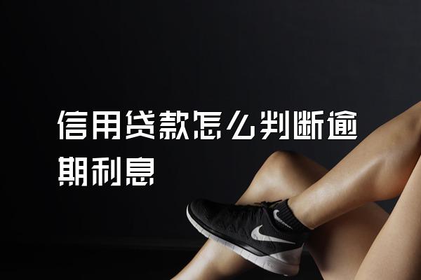 信用贷款怎么判断逾期利息