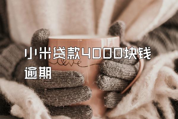 小米贷款4000块钱逾期