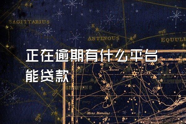 正在逾期有什么平台能贷款