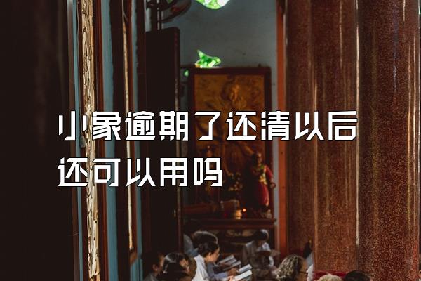 小象逾期了还清以后还可以用吗