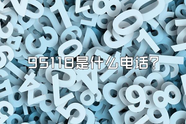 95118是什么电话?