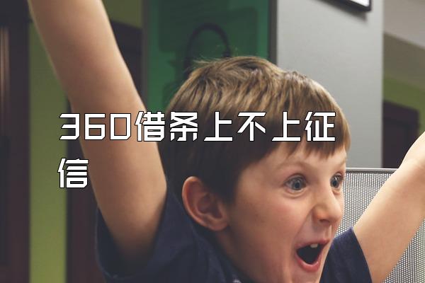 360借条上不上征信