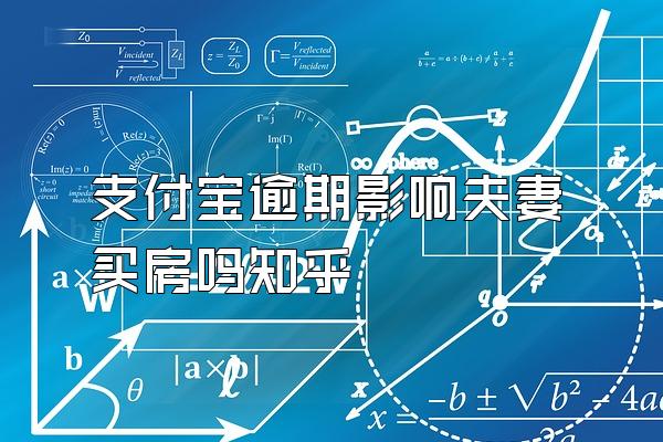 支付宝逾期影响夫妻买房吗知乎