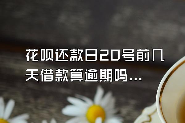 花呗还款日20号前几天借款算逾期吗为什么