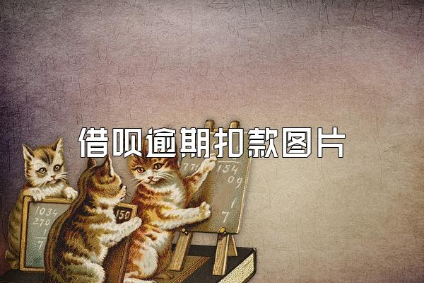 借呗逾期扣款图片