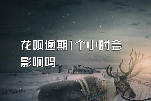 花呗逾期1个小时会影响吗