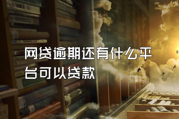 网贷逾期还有什么平台可以贷款