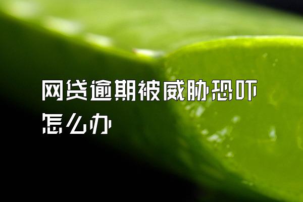 网贷逾期被威胁恐吓怎么办