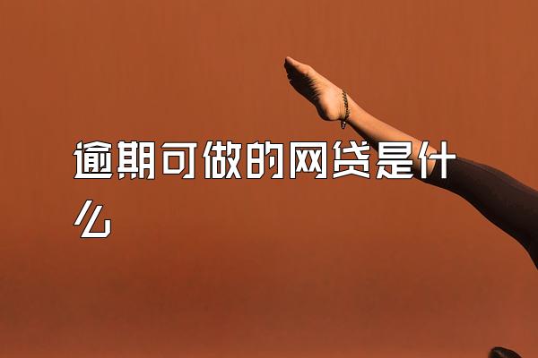 逾期可做的网贷是什么