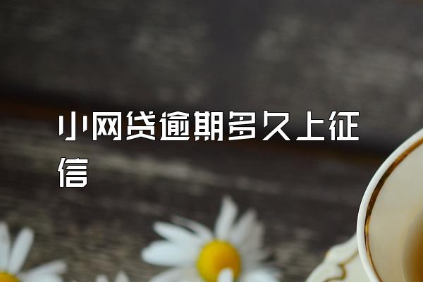 小网贷逾期多久上征信