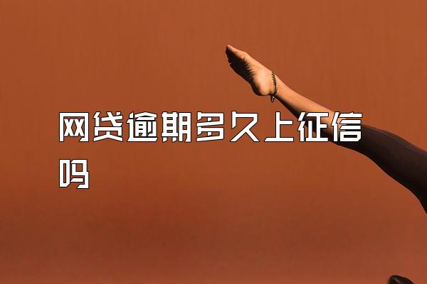 网贷逾期多久上征信吗