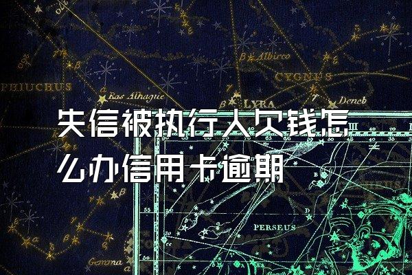 失信被执行人欠钱怎么办信用卡逾期