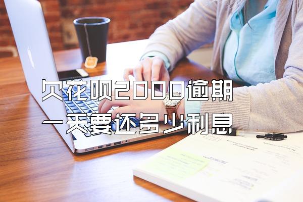 欠花呗2000逾期一天要还多少利息