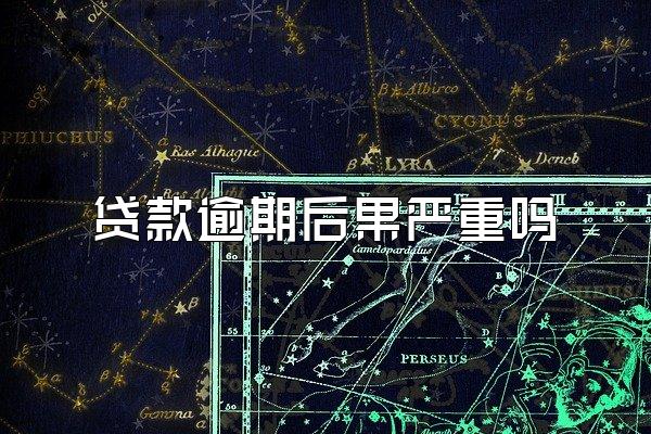 贷款逾期后果严重吗