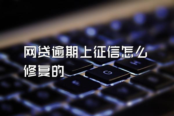 网贷逾期上征信怎么修复的