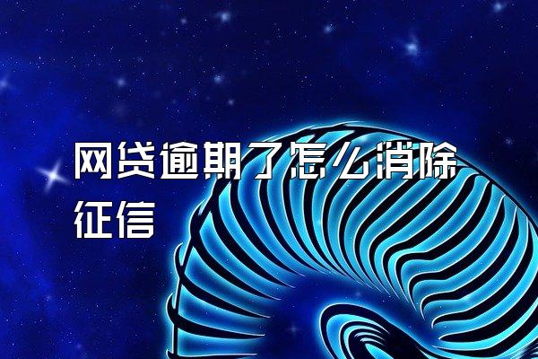 网贷逾期了怎么消除征信
