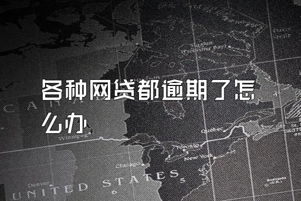 各种网贷都逾期了怎么办