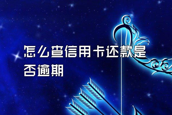 怎么查信用卡还款是否逾期