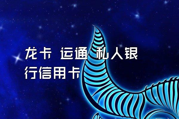 龙卡 运通 私人银行信用卡